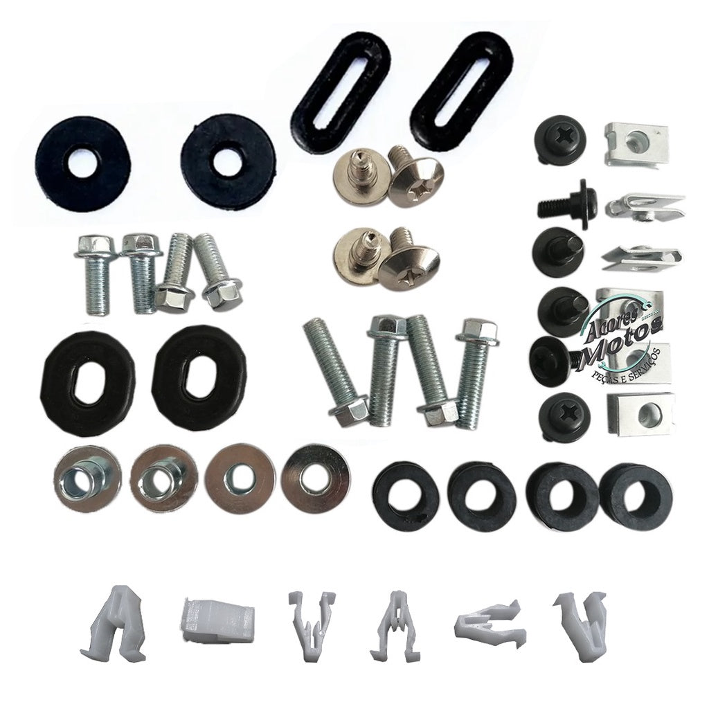 Parafusos Carenagem + Coxins Titan 160 Fan 160 2014 Até 2021