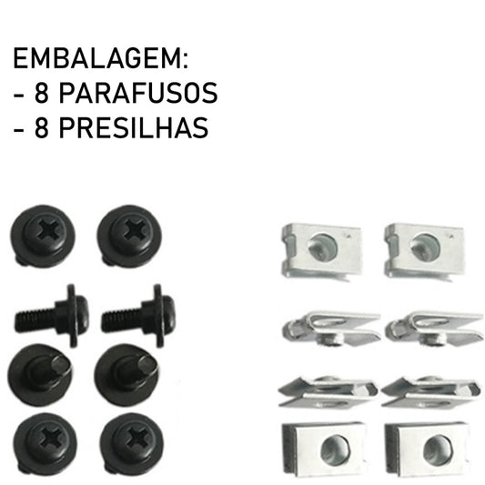 Kit 16 Pçs Presilhas Parafusos Carenagem Honda Titan 125 150 160 Fan 125 150 160