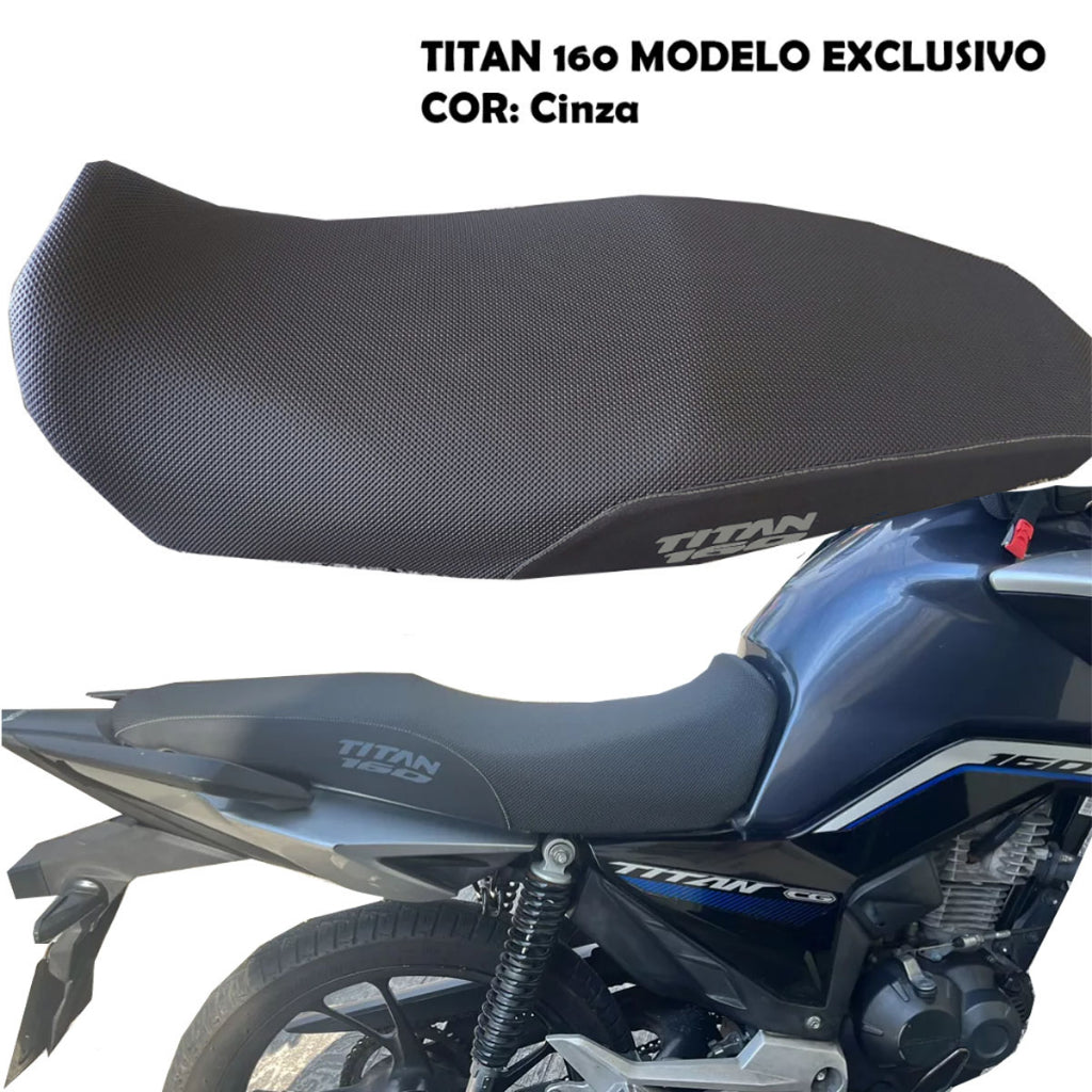 Capa Banco Antiderrapante Titan 160 2016 Ate 2024 Modelo Exclusivo