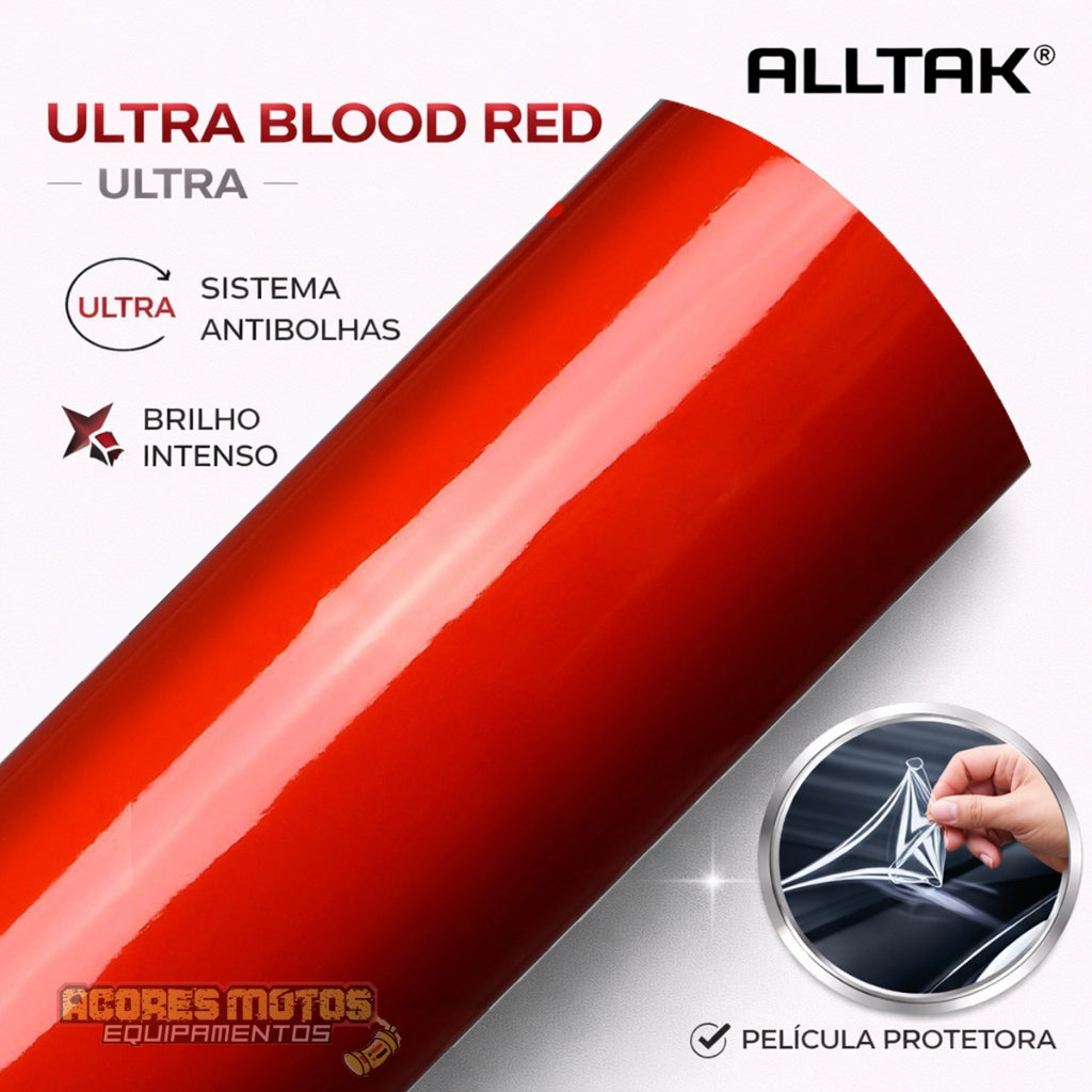 Adesivo Envelopamento Automotivo Alltak Ultra Black Piano - Preto, Branco, Vermelho Malbec, Cinza Grafite