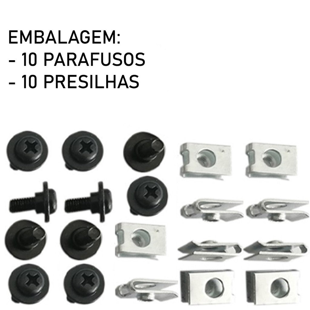Kit 20 Pçs Presilhas Parafusos Carenagem Titan 125 150 160 Fan 125 150 160 Biz 100 110 125