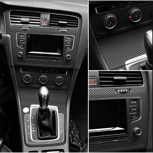 Adesivo Automotivo Fibra de Carbono Preto 3D