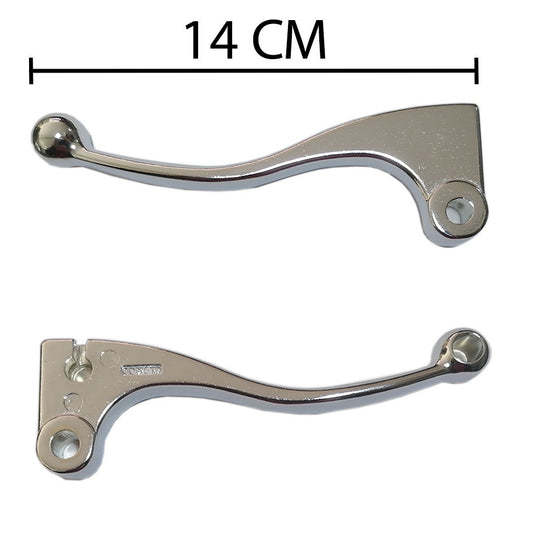 Manete Par Mini Cromado Titan 125 Titan 150 Fan 125 Freio Tambor Dois Dedo Cometa