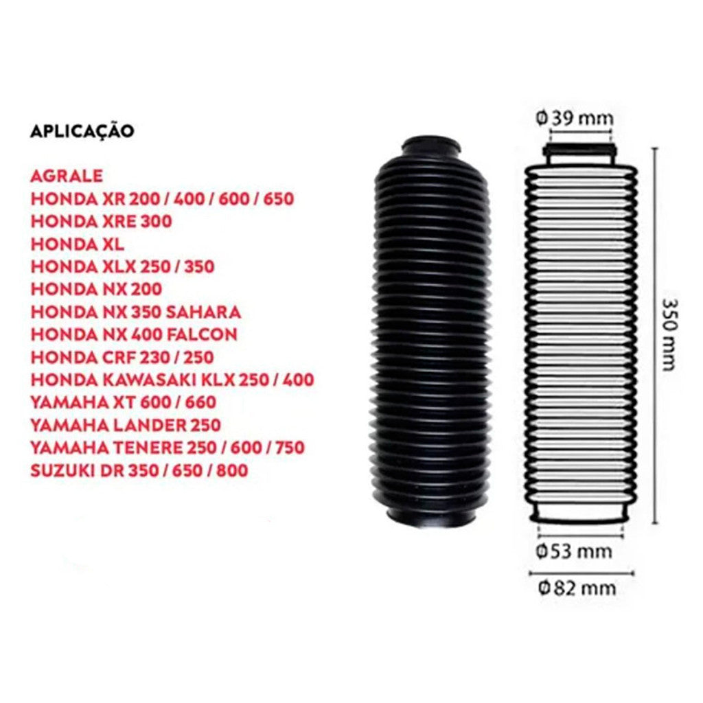 Sanfona Bengala 32 Dentes Xre 300 Nx 400 Falcon 400 Crf 250 XT 600 Tenere 250 XR 400 600 650 DR 350 Smartfox