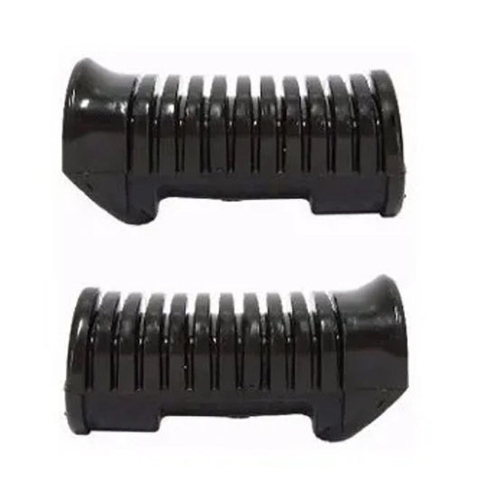 Par Borracha Estribo Pedaleira + Chapa + Parafusos Titan 125 Titan 150 Fan 125 Fan 150