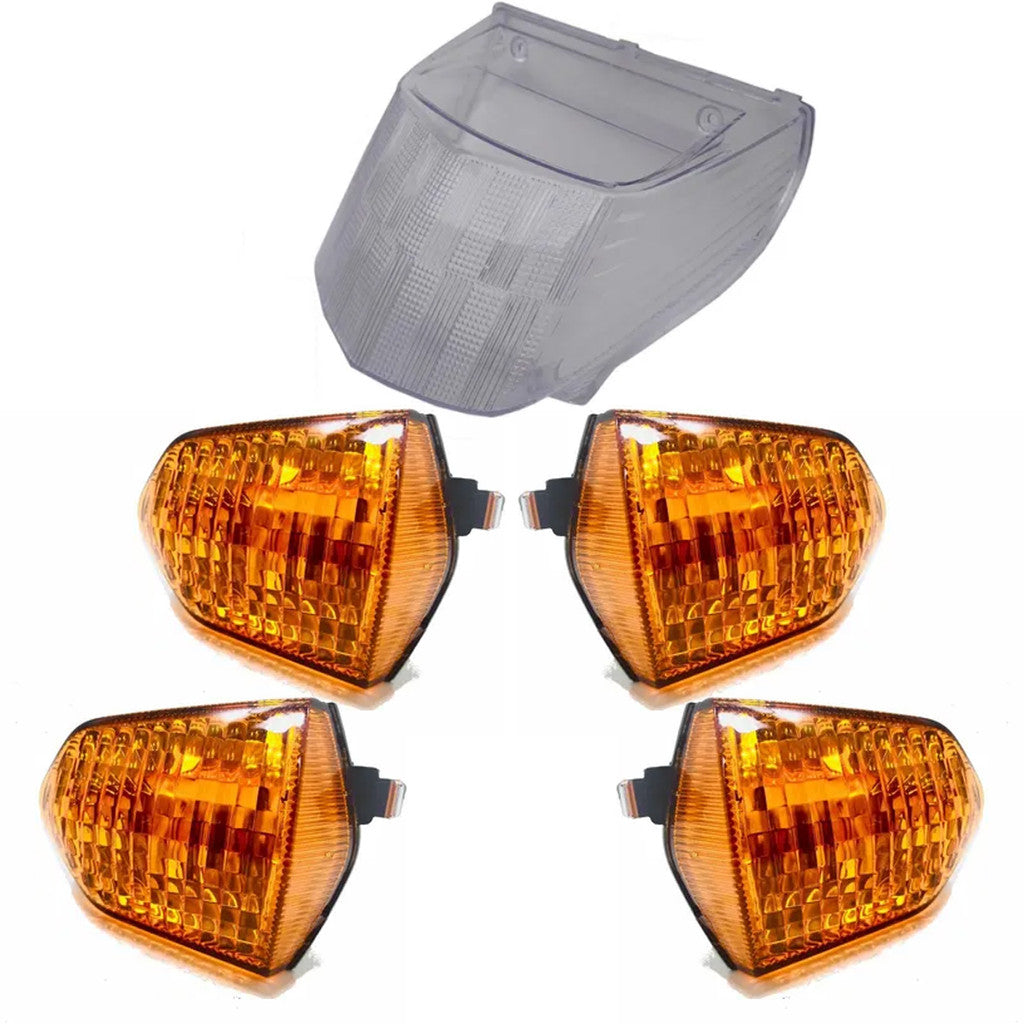 Lente Pisca Seta Honda Pop 110i Kit Com 4 + Lente Lanterna