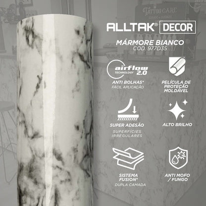 Adesivo Vinil Lavavel Marmore Para Envelopamento Decorativo