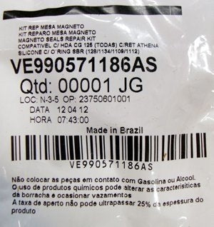 Kit Reparo Mesa Magneto Com Retentores Junta Motor Titan 125 Today 125 Todas