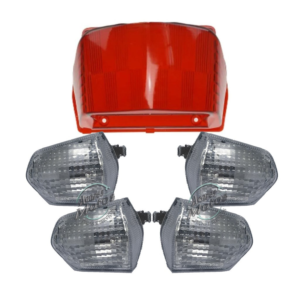Lente Pisca Seta Honda Pop 110i Kit Com 4 + Lente Lanterna