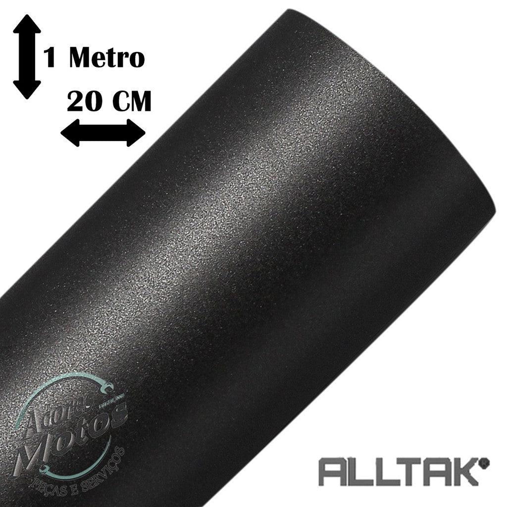 Adesivo Envelopamento Automotivo Jateado Black Preto Fosco Alltak