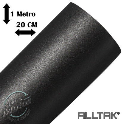 Adesivo Envelopamento Automotivo Jateado Black Preto Fosco Alltak