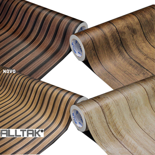 Adesivo Tipo Madeira Autocolante Impermeável para Decoração de Moveis Alltak