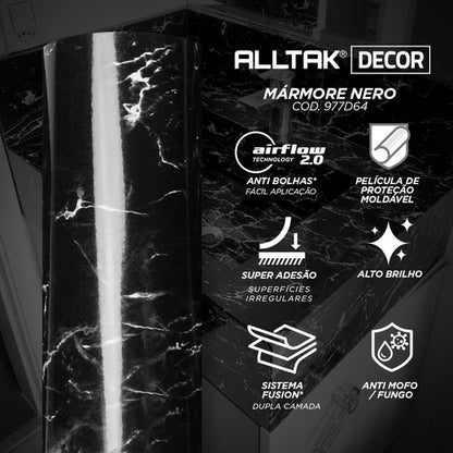 Adesivo Vinil Lavavel Marmore Para Envelopamento Decorativo