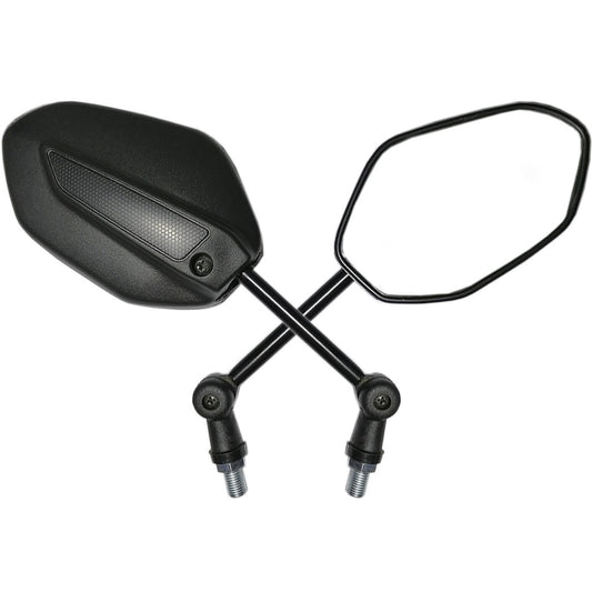 Par Espelho Retrovisor Mini Articulado Dobrável Com Catraca Modelo Titan 160 Fan 160 Start 160 2018