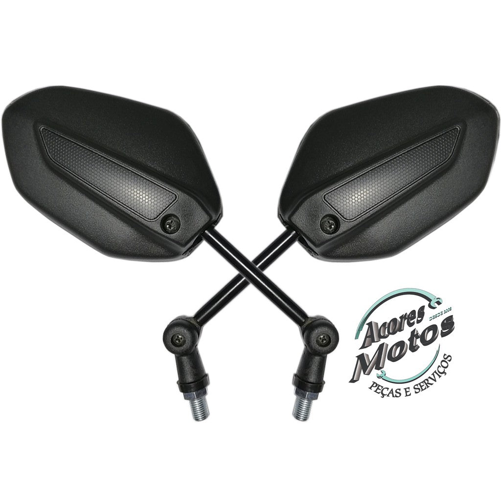 Par Espelho Retrovisor Mini Articulado Dobrável Com Catraca Modelo Titan 160 Fan 160 Start 160 2018