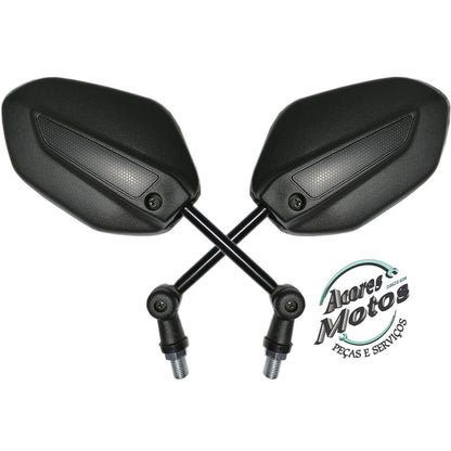 Par Espelho Retrovisor Mini Articulado Dobrável Com Catraca Modelo Titan 160 Fan 160 Start 160 2018