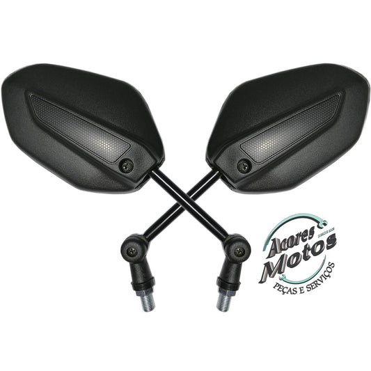 Par Espelho Retrovisor Mini Articulado Dobrável Com Catraca Modelo Titan 160 Fan 160 Start 160 2018