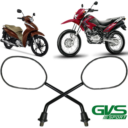 Retrovisor Par Biz 100 Biz 125 Bros 125 Bros 150 Bros 160 GVS