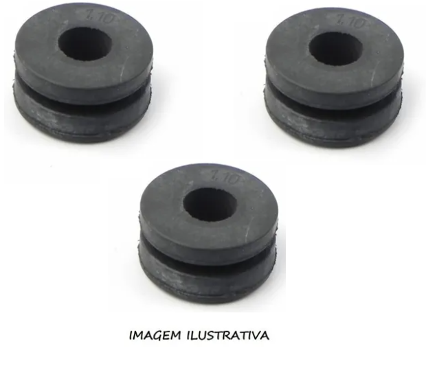 Kit Borracha Fixar Painel Titan 125 Titan 150 Fan 125 Fan150