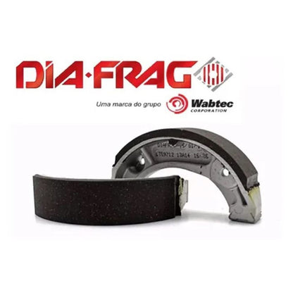 Lona Patins de Freio Roda Dianteira + Traseira Titan 125 Titan 150 Titan 160 Fan 125 Fan 150 Fan 160 Start 160