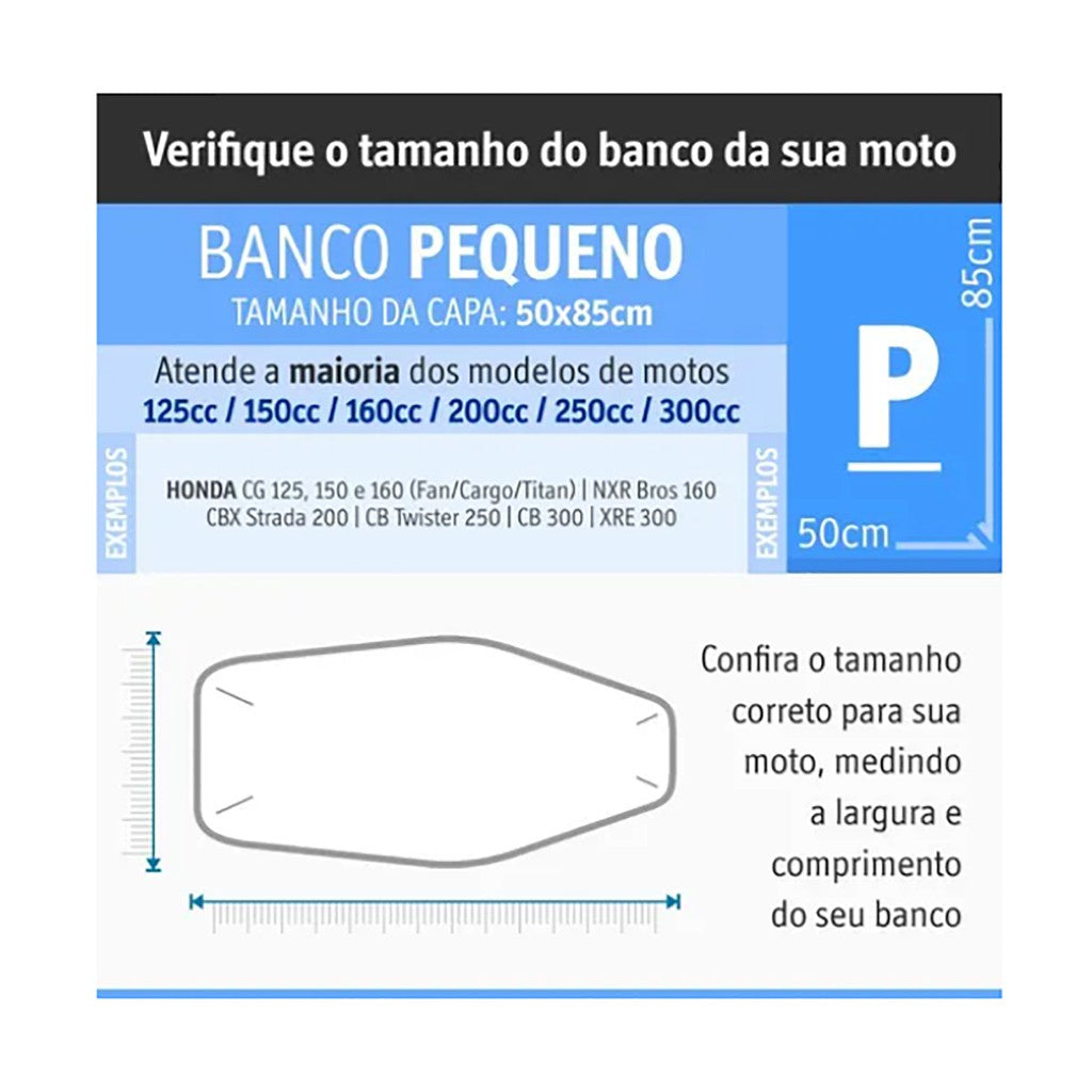 Capa Banco Emborrachada Titan Fan Bros Ybr Fazer Tornado Twister Lander Cb 300 Falcon Todas