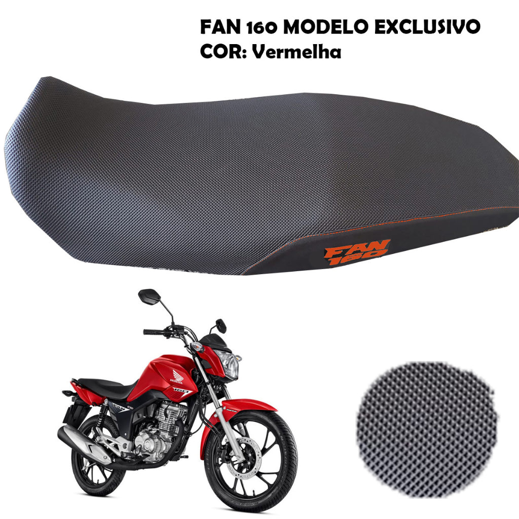 Capa Banco Antiderrapante Fan 160 2016 Ate 2024 Modelo Exclusivo