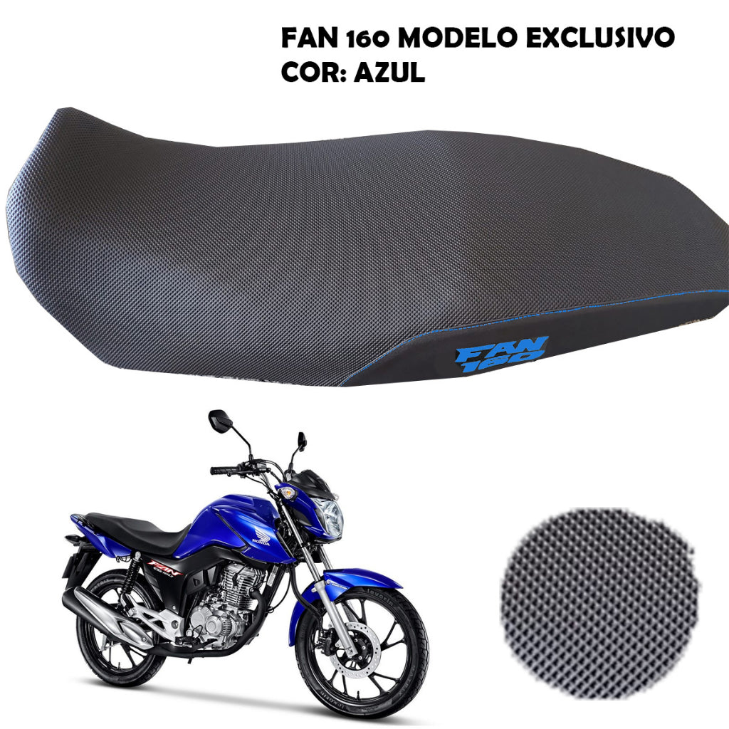 Capa Banco Antiderrapante Fan 160 2016 Ate 2024 Modelo Exclusivo