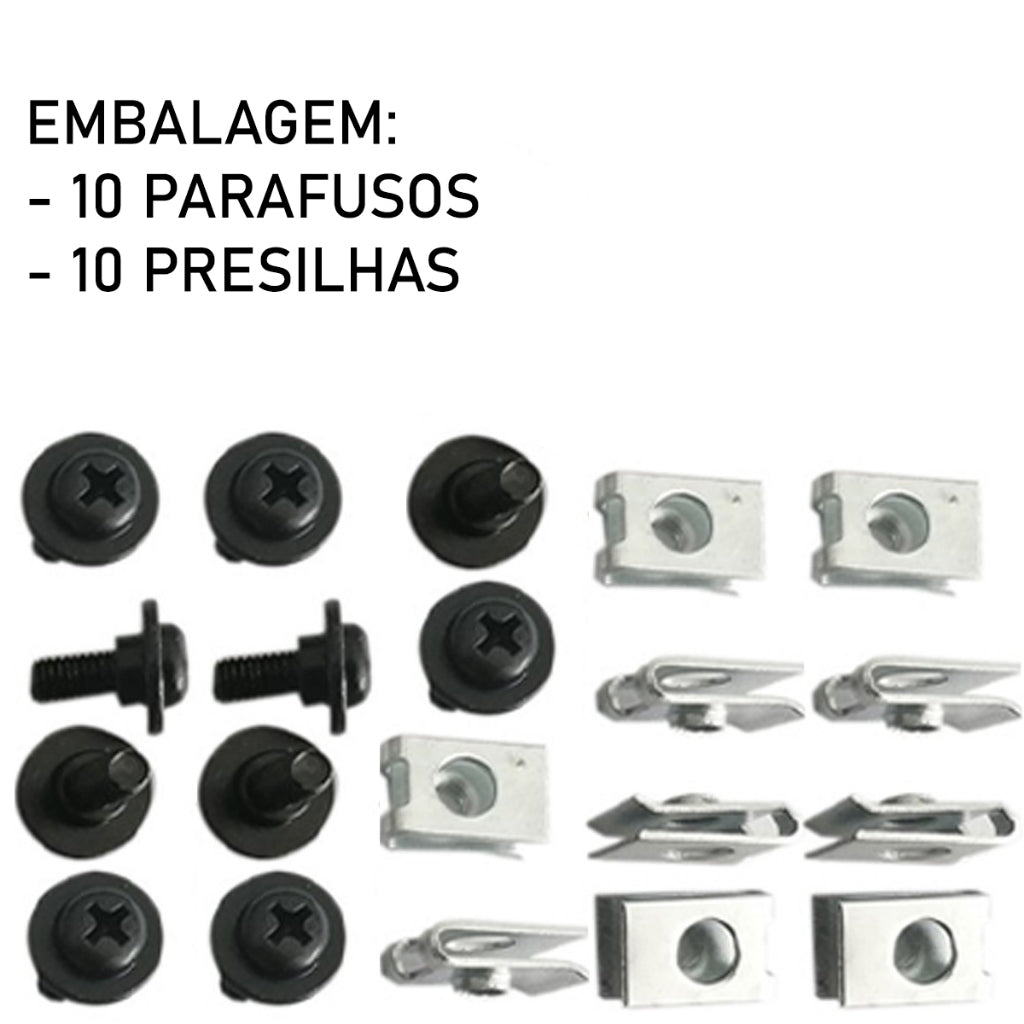 Kit 20 Pçs Presilhas Parafusos Carenagem Honda Titan 125 150 160 Fan 125 150 160 Biz 100 110 125