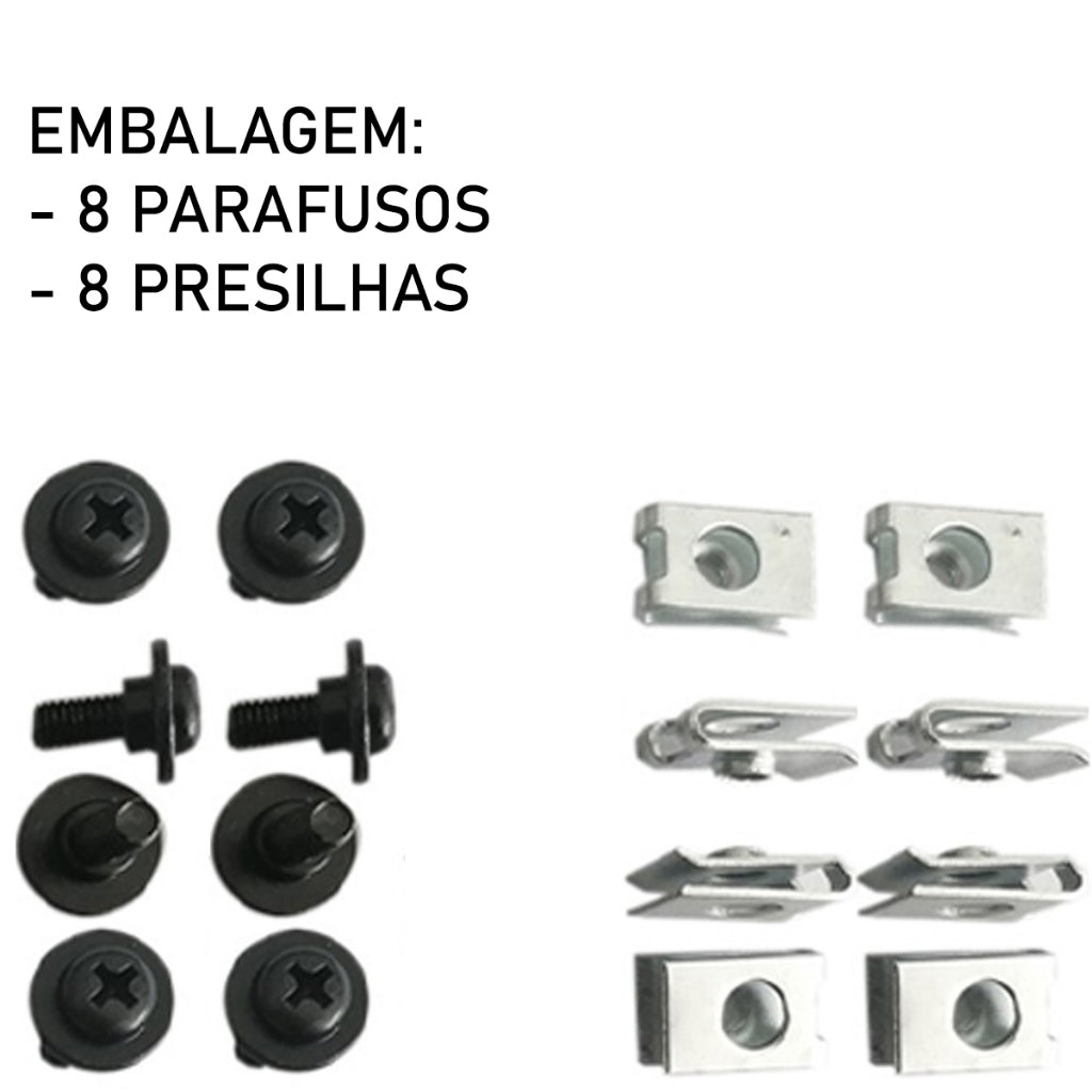 Kit 16 Pçs Presilhas Parafusos Carenagem Honda Titan 125 150 160 Fan 125 150 160