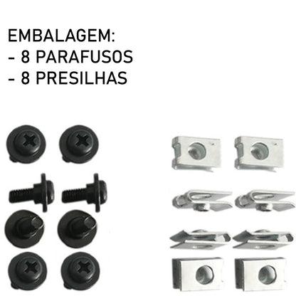 Kit 16 Pçs Presilhas Parafusos Carenagem Honda Titan 125 150 160 Fan 125 150 160