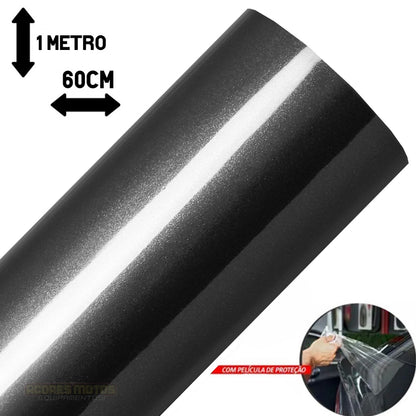 Adesivo Envelopamento Automotivo Ultra Black Piano Preto Brilhante Branco Vermelho Malbec Cinza Grafite