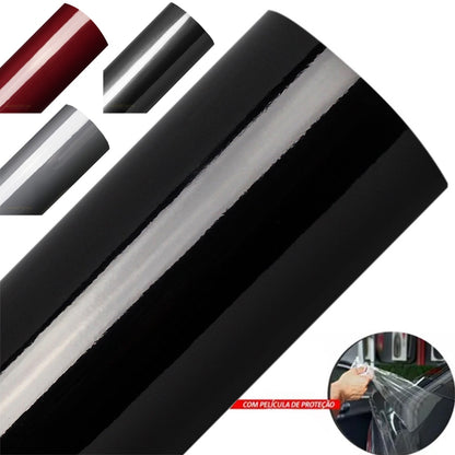 Adesivo Envelopamento Automotivo Ultra Black Piano Preto Brilhante Branco Vermelho Malbec Cinza Grafite