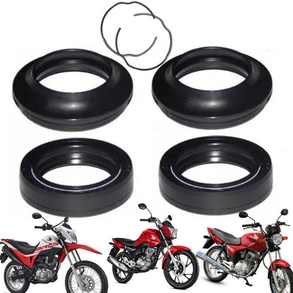 Retentor Bengala + Guarda Po Titan 150 Titan 160 Bros 150 Bros 160 Fan 150 Fan 160 Xre 190 Cbx XLR PCX Bros 125 Par