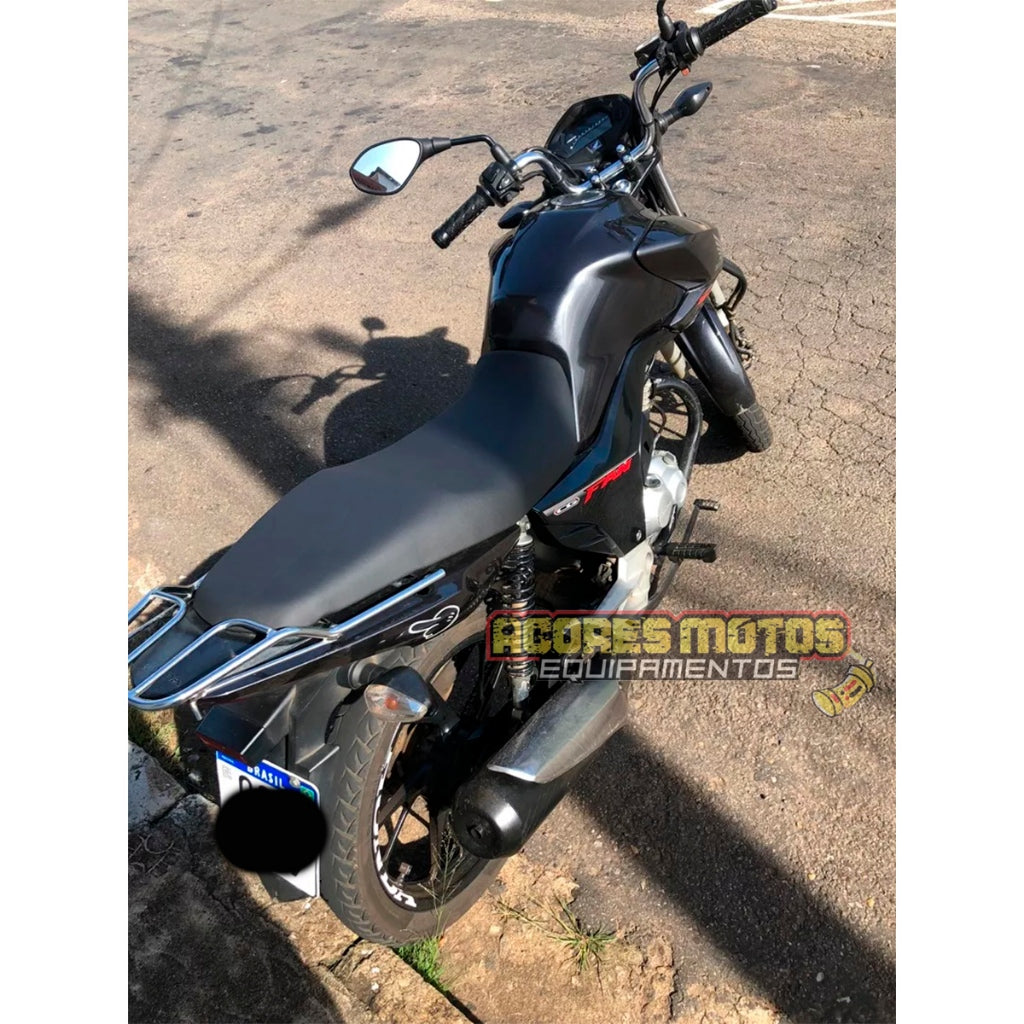 Capa Banco Titan 160 Fan 160 Start 160 Preta Lisa