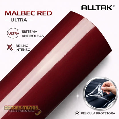 Adesivo Envelopamento Automotivo Alltak Ultra Black Piano - Preto, Branco, Vermelho Malbec, Cinza Grafite