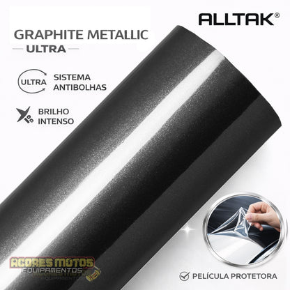 Adesivo Envelopamento Automotivo Alltak Ultra Black Piano - Preto, Branco, Vermelho Malbec, Cinza Grafite