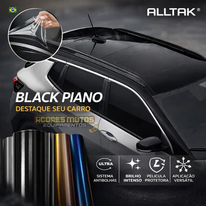 Adesivo Envelopamento Automotivo Alltak Ultra Black Piano - Preto, Branco, Vermelho Malbec, Cinza Grafite