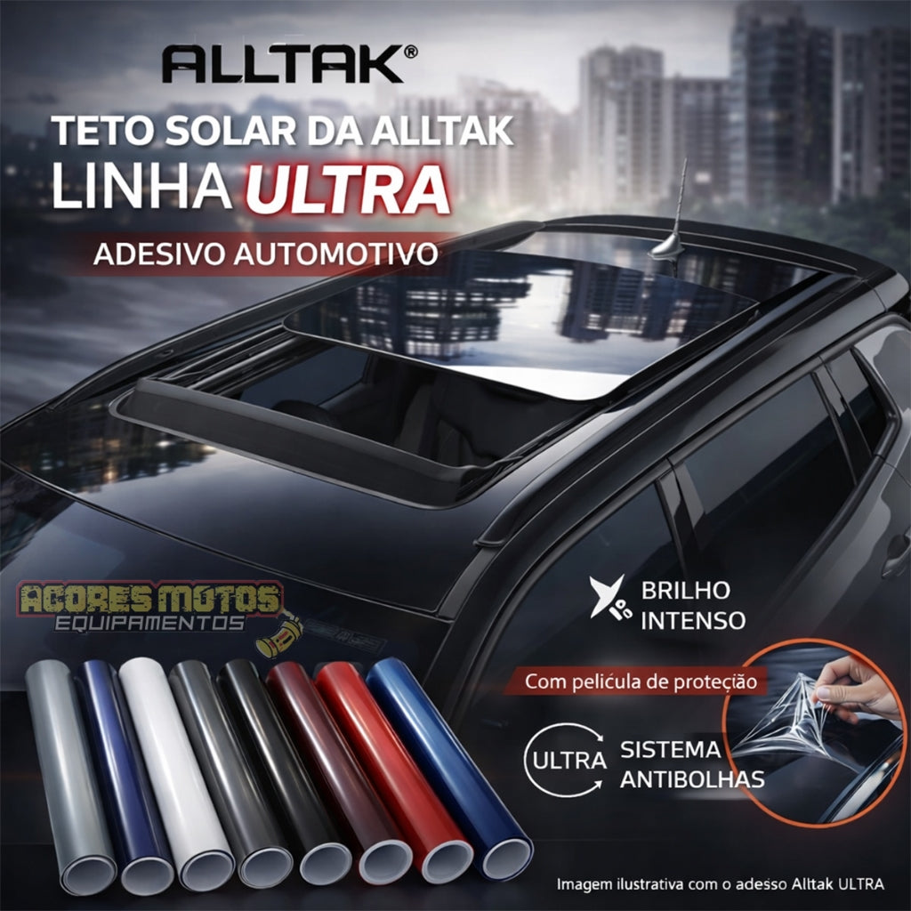 Adesivo Envelopamento Automotivo Alltak Ultra Black Piano - Preto, Branco, Vermelho Malbec, Cinza Grafite