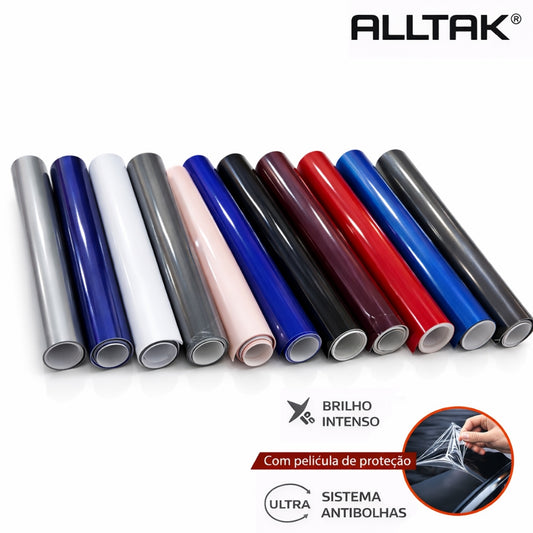 Adesivo Envelopamento Automotivo Alltak Ultra Black Piano - Preto, Branco, Vermelho Malbec, Cinza Grafite
