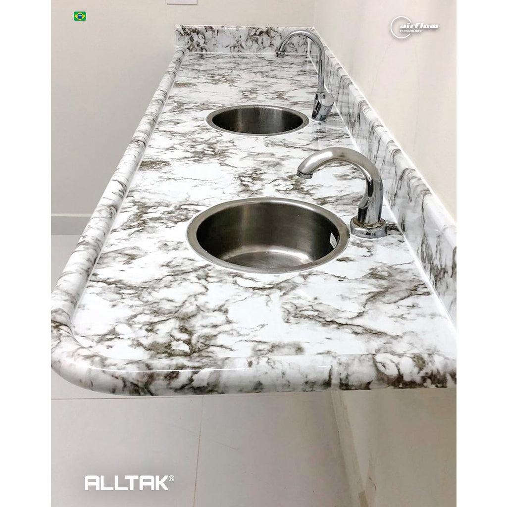 Adesivo Vinil Lavavel Marmore Para Envelopamento Decorativo