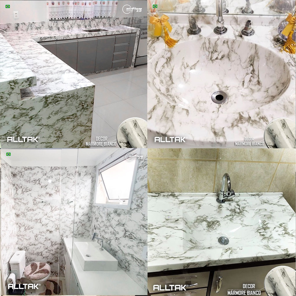 Adesivo Vinil Lavavel Marmore Para Envelopamento Decorativo