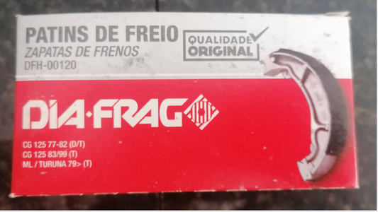 Patins Freio Traseira CG Titan 125 1977 Até 1999