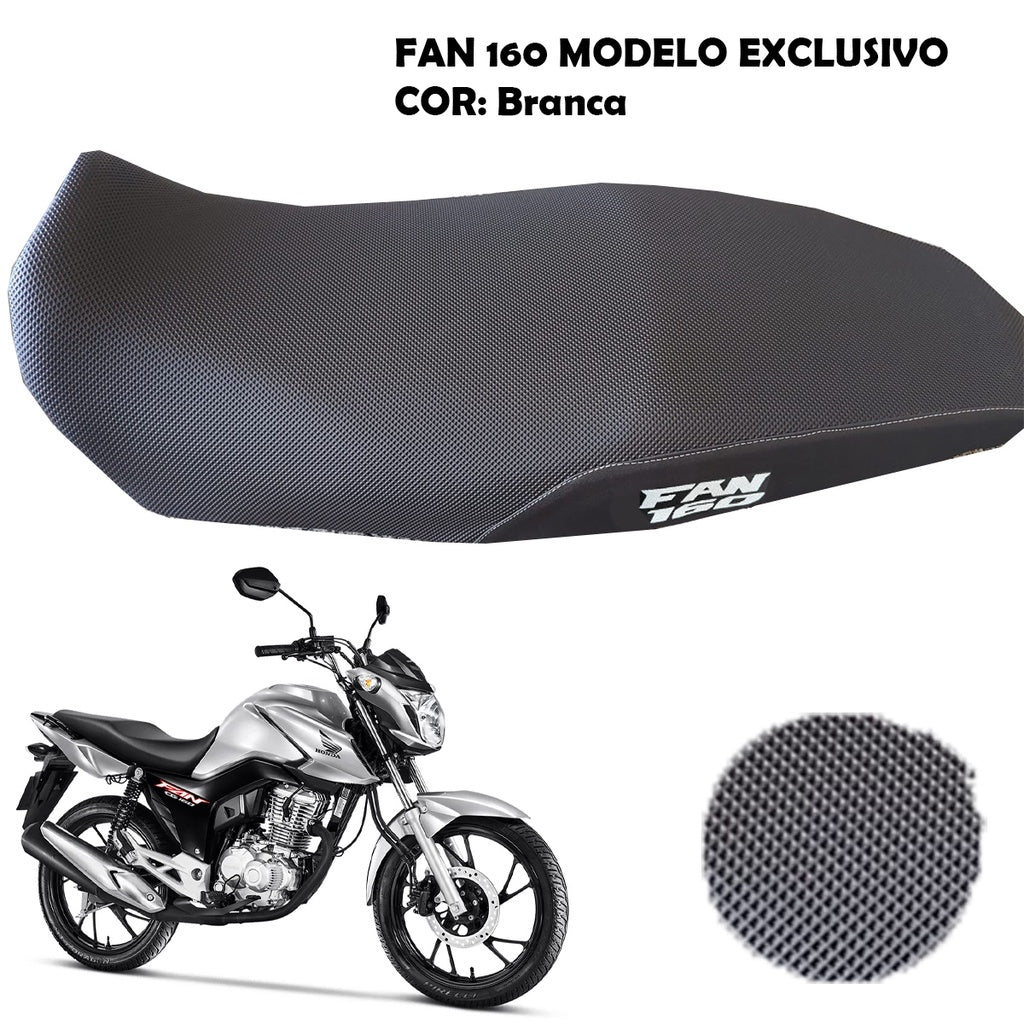Capa Banco Antiderrapante Fan 160 2016 Ate 2024 Modelo Exclusivo