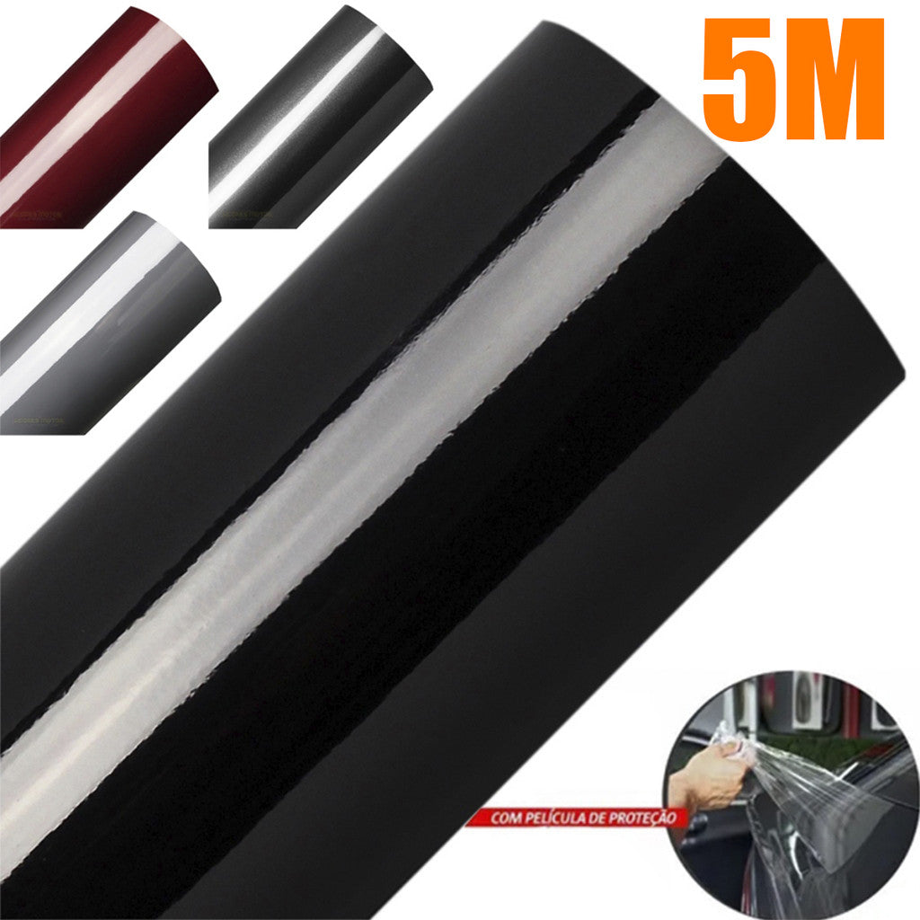 Adesivo Envelopamento Automotivo Ultra Black Piano Malbec Coconut White 5 Metros