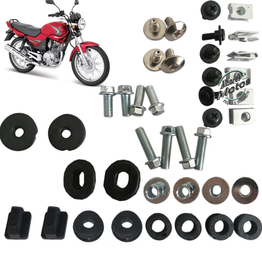 Parafusos Carenagem + Coxim Ybr 125 2000 Ate 2014