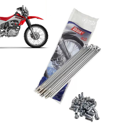 Jogo Raios Dianteiro DDL 4mm Cromado Crf 230 Crf 250 4MM