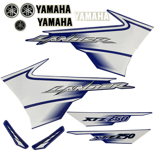 Kit Adesivos Xtz 250 Lander 2007 Azul