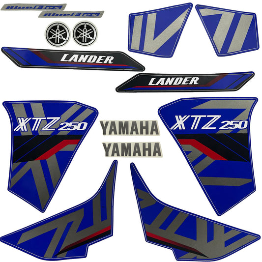 Kit Adesivos Xtz 250 Lander 2020 Azul