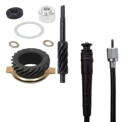 Cabo + Engrenagem Velocimetro Titan 125 Fan 125 2000 Até 2013