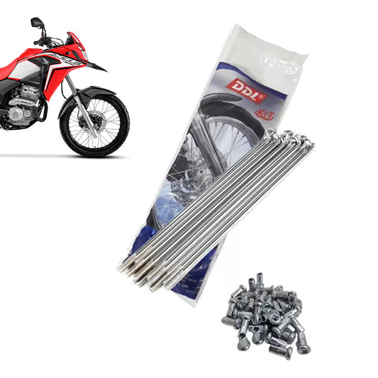 Jogo Raios Dianteiro Xre 300 DDL 4mm Cromado